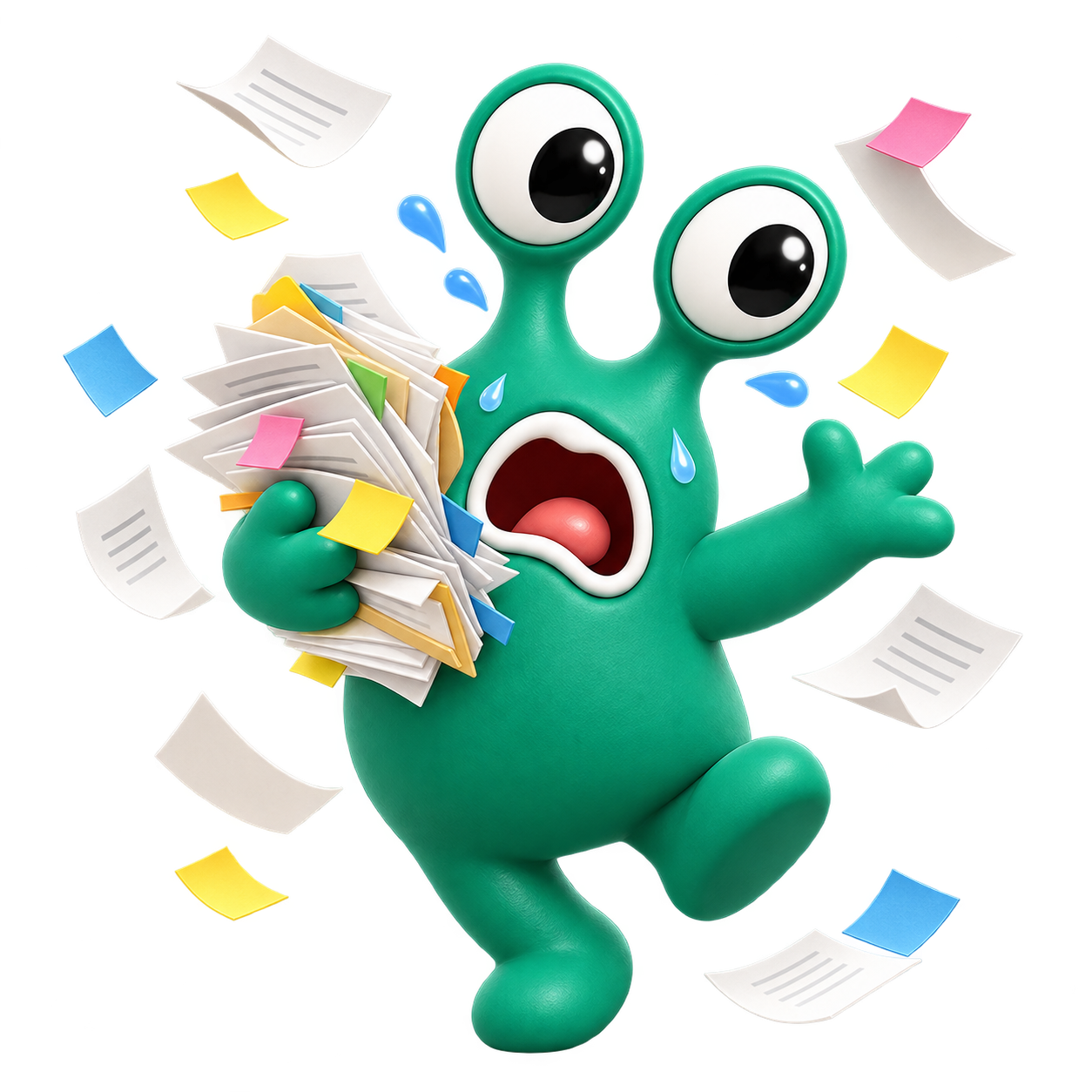 Kii overwhelmed by paperwork