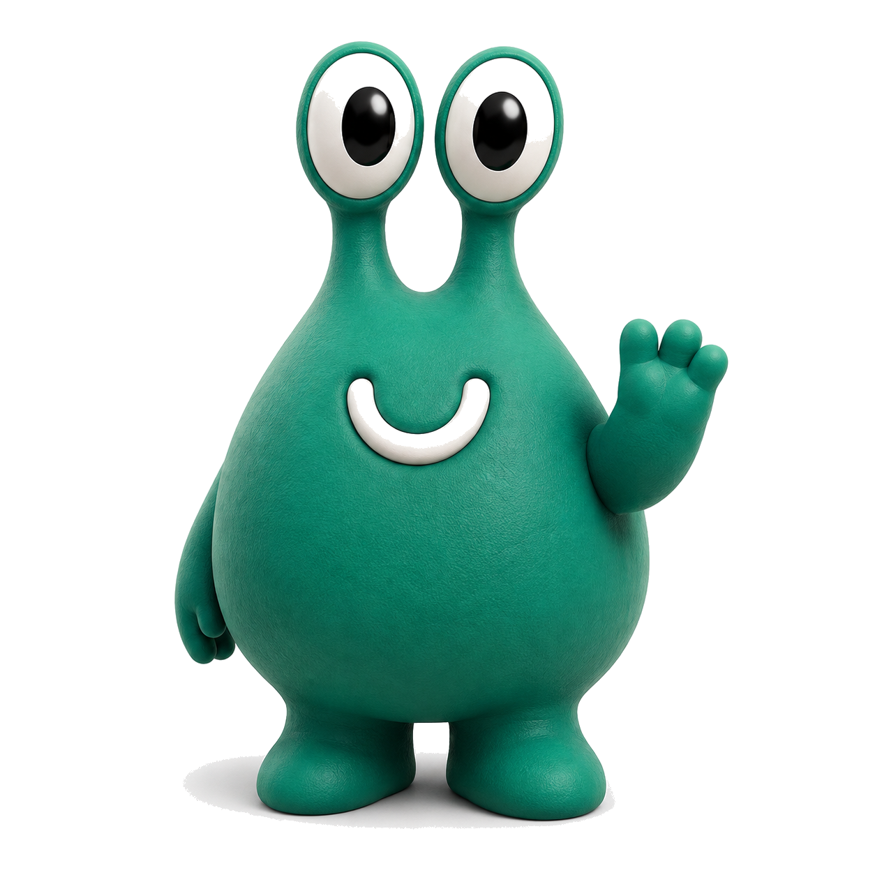 Kii, the Skiio mascot, waving hello